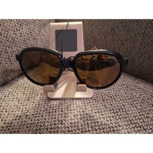 Excellent Retro Style Eyes France Mirrored Glacier Sunglasses BLACK